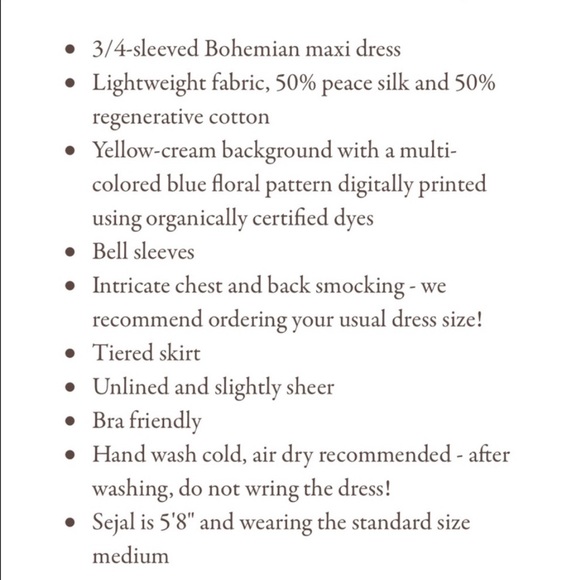 Christy Dawn Silk/Cotton Basil Dress - Picture 9 of 9